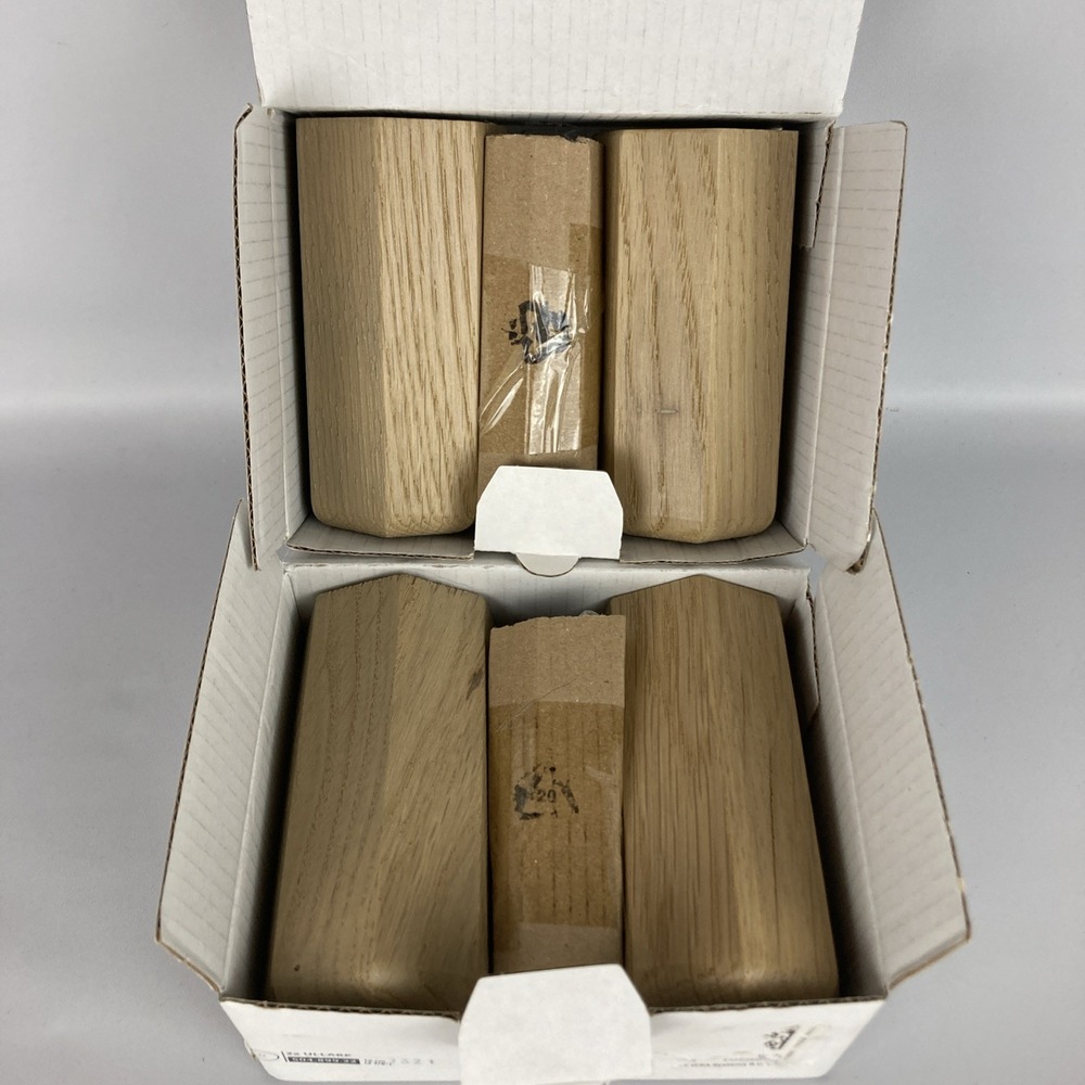 2 Packs IKEA ULLARP Legs Oak 3 7/8 " Suitable for Besta Cabinets New Open Box